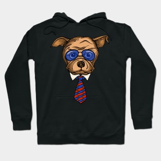 Dog in a suit Hoodie